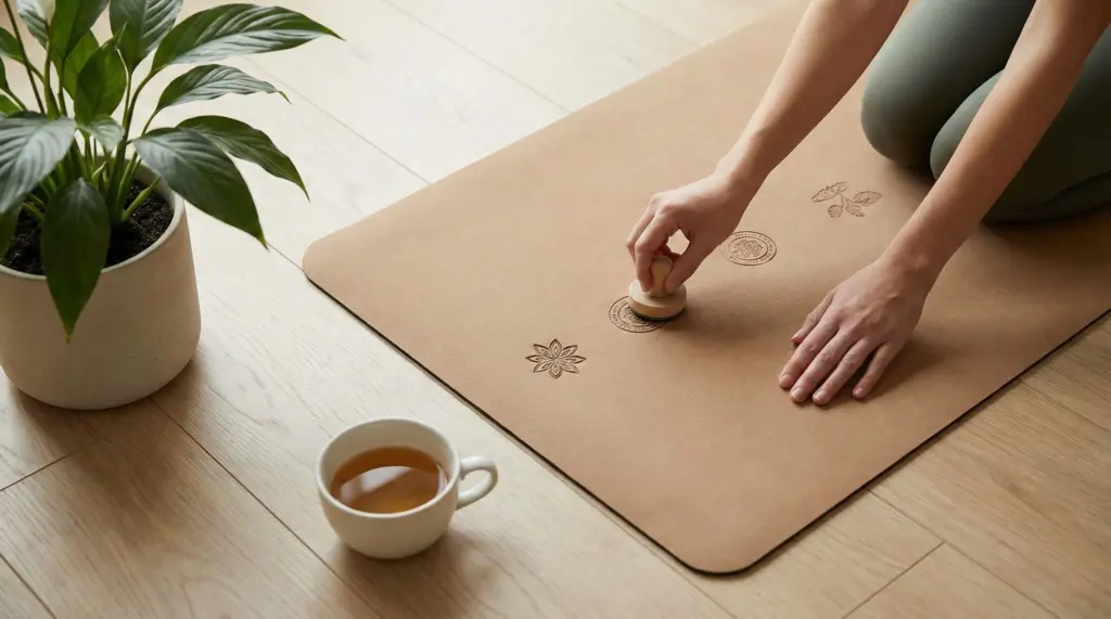 Kun je een yogamat versieren?