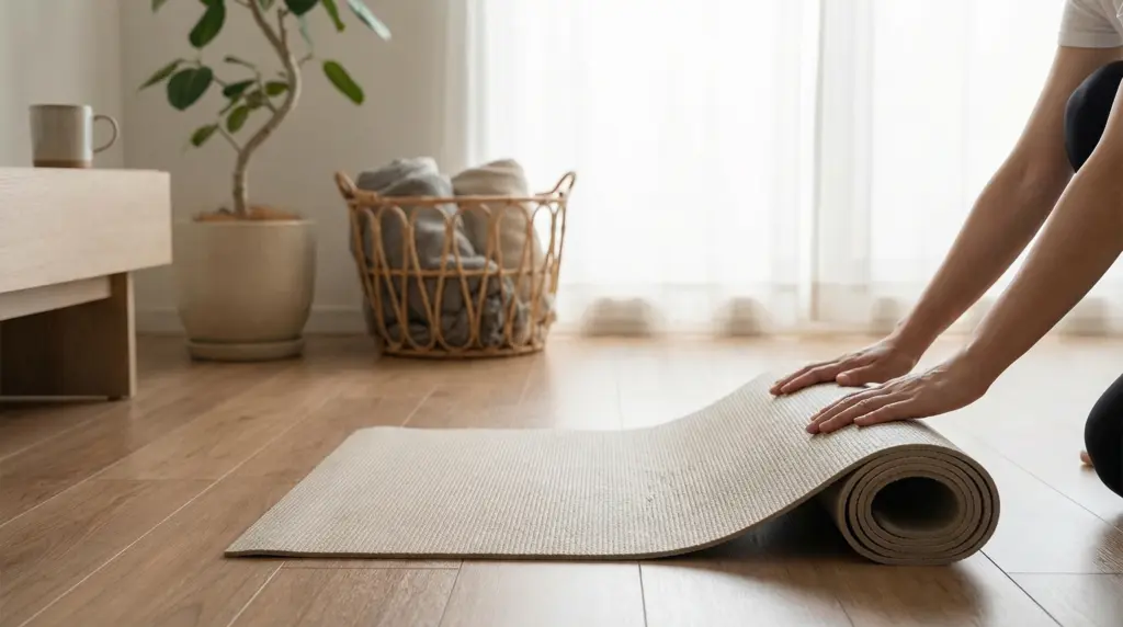 Waarom glijdt mijn yogamat weg