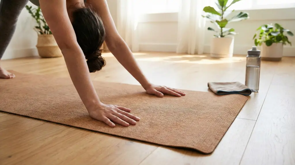 Beste yogamat bij zweterige handen: grip en vochtabsorptie uitgelegd