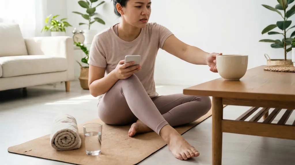Wat moet je vooral niet doen na yoga?